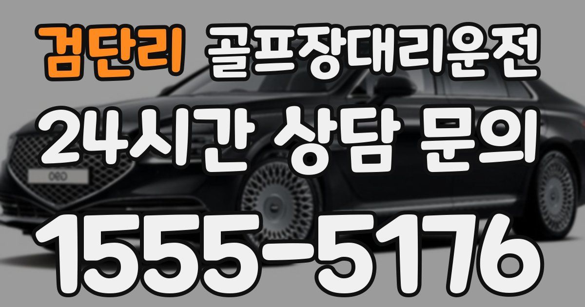 골프장대리운전 서비스