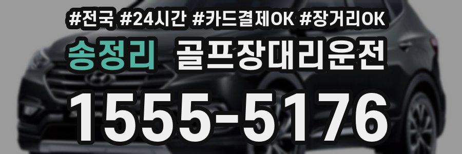 송정리 골프장대리운전