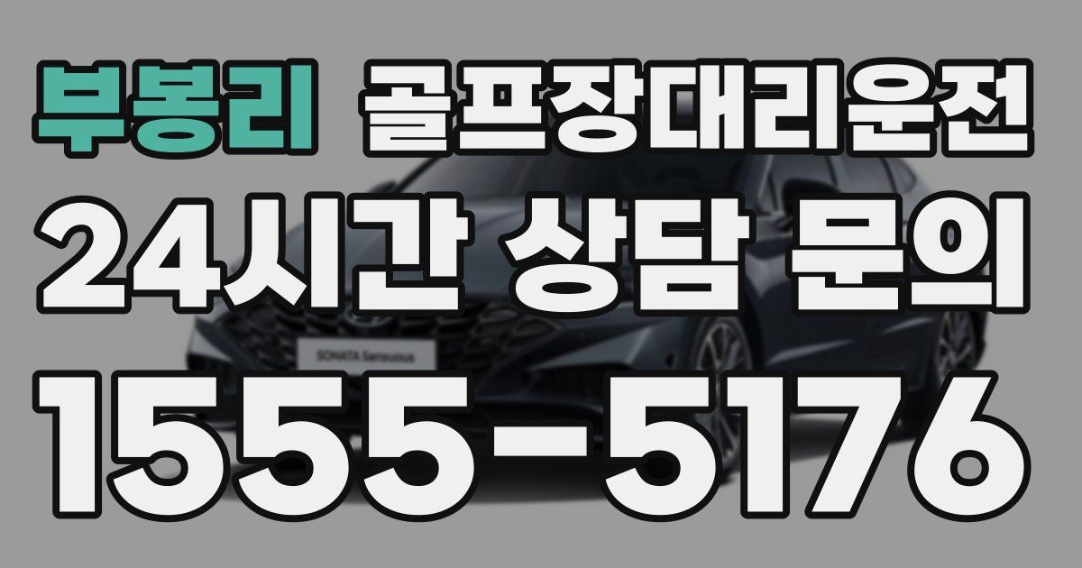 골프장대리운전 서비스