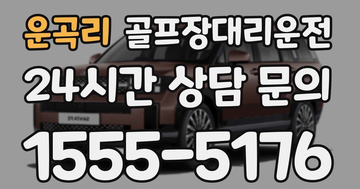 골프장대리운전 서비스