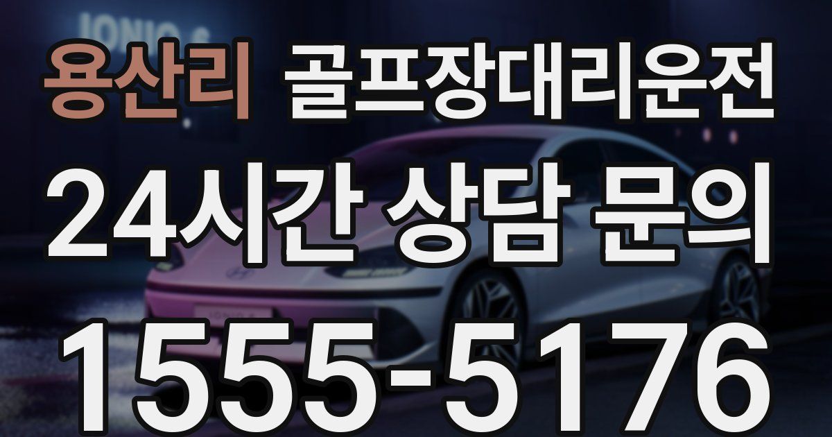 골프장대리운전 서비스