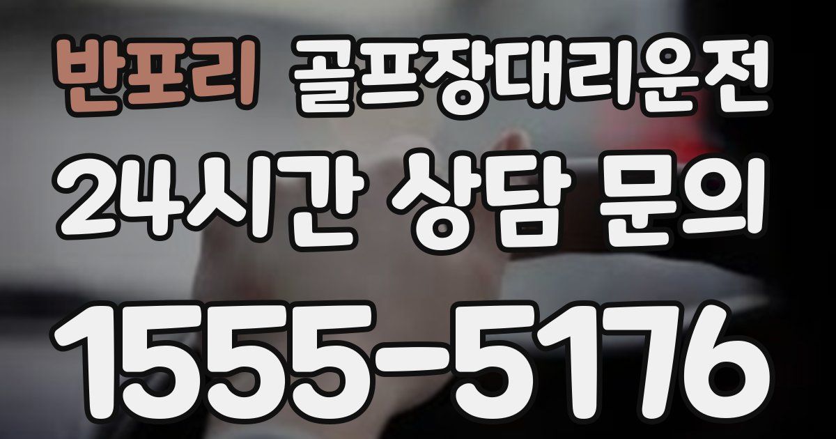 골프장대리운전 서비스