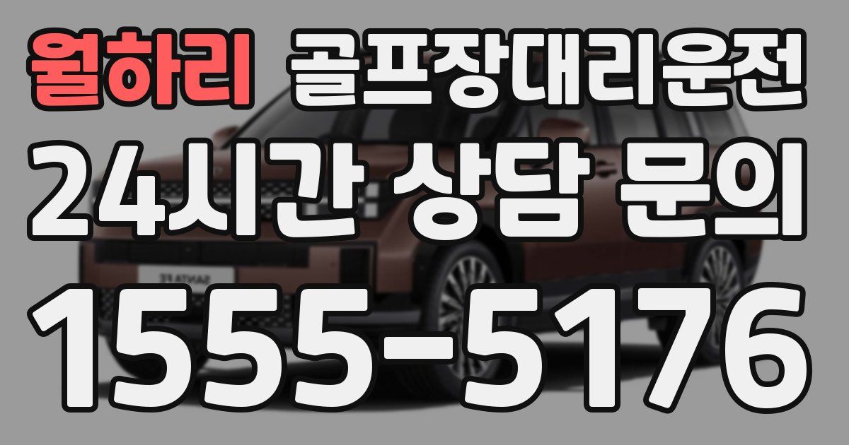 골프장대리운전 서비스