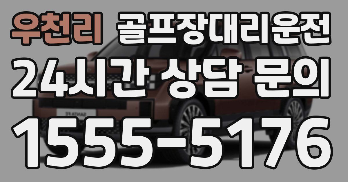 골프장대리운전 서비스