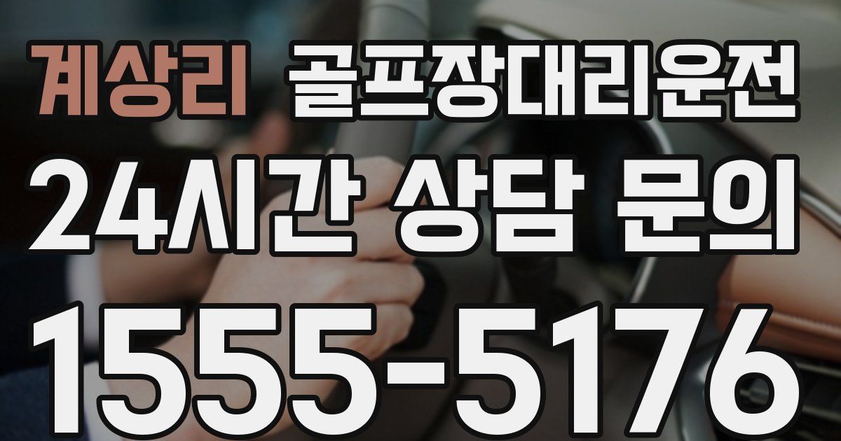 골프장대리운전 서비스