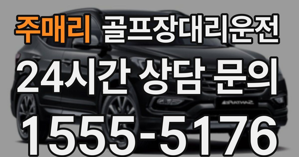 골프장대리운전 서비스