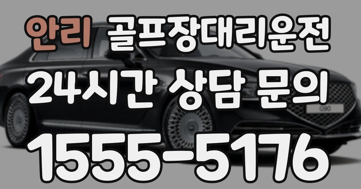 골프장대리운전 서비스