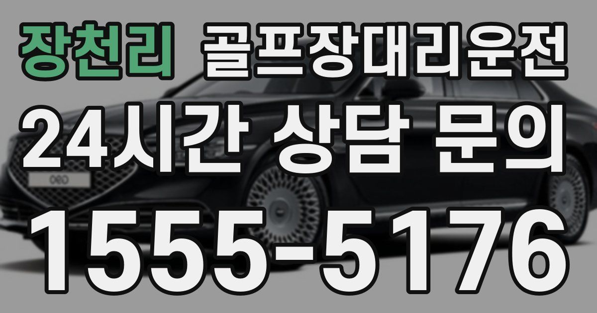골프장대리운전 서비스