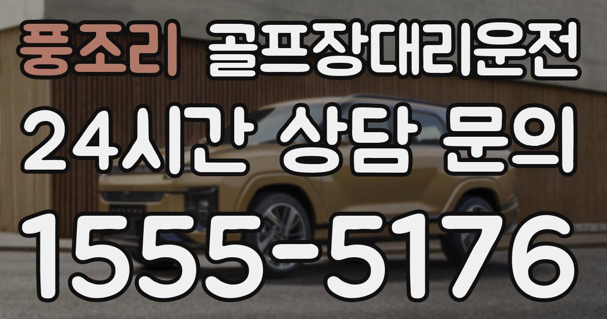 골프장대리운전 서비스