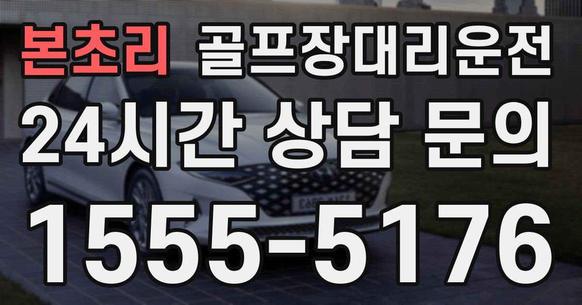 골프장대리운전 서비스
