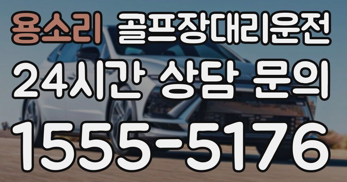 골프장대리운전 서비스