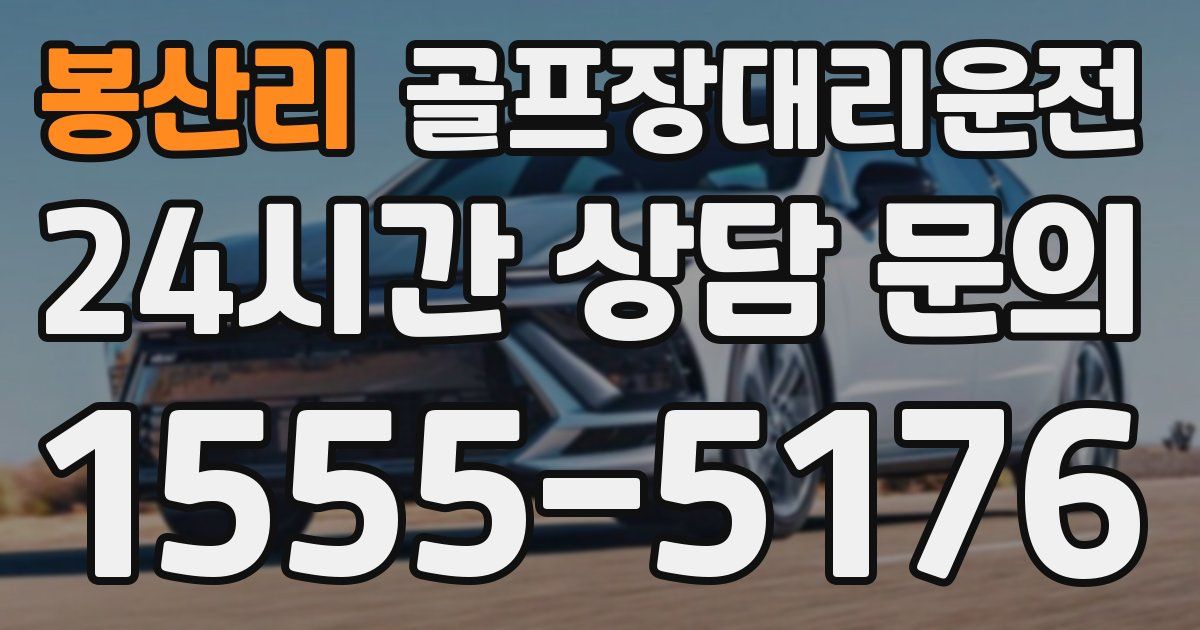 골프장대리운전 서비스