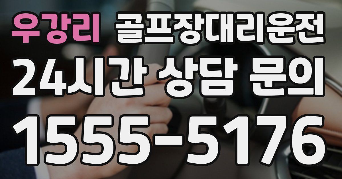 골프장대리운전 서비스