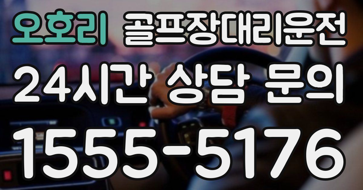 골프장대리운전 서비스