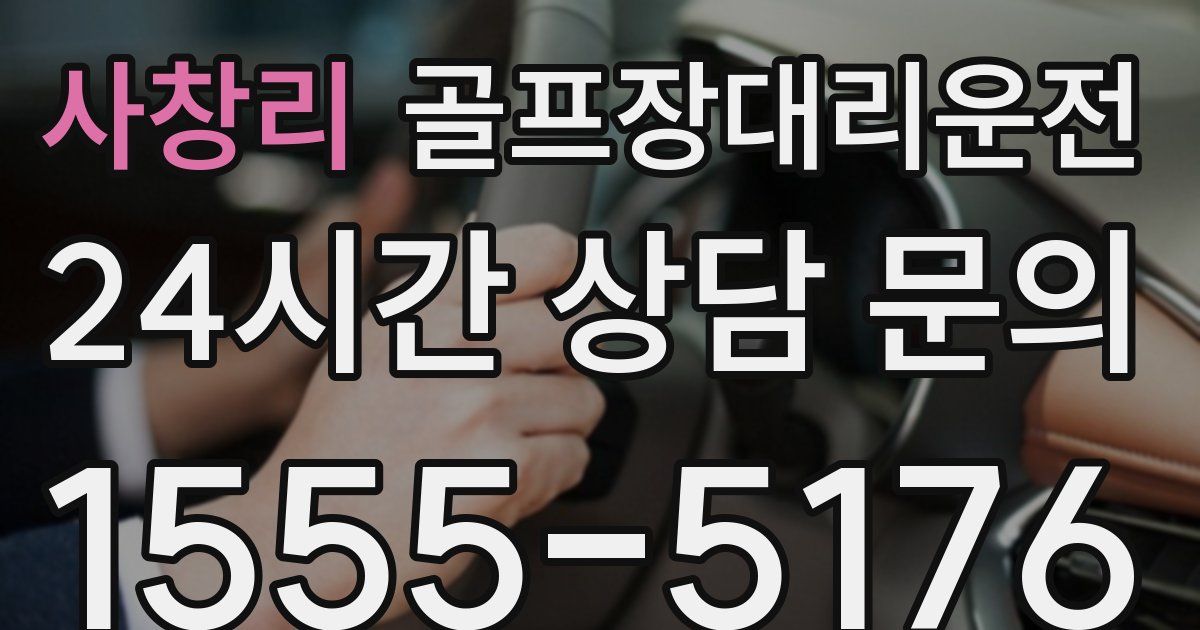 골프장대리운전 서비스