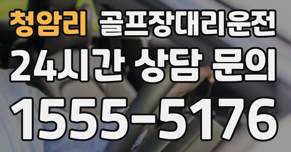 골프장대리운전 서비스