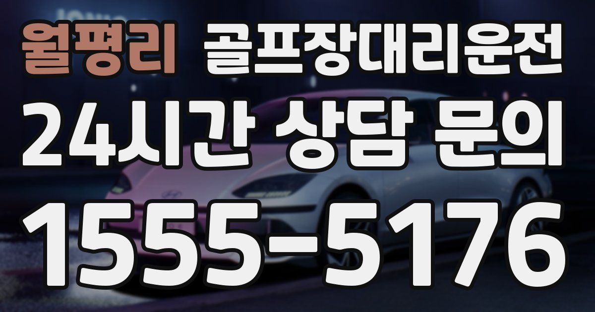 골프장대리운전 서비스