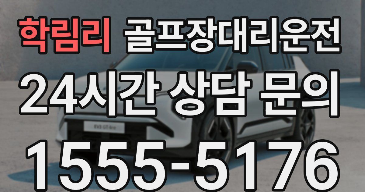 골프장대리운전 서비스