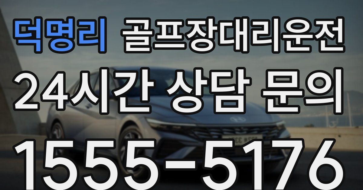 골프장대리운전 서비스