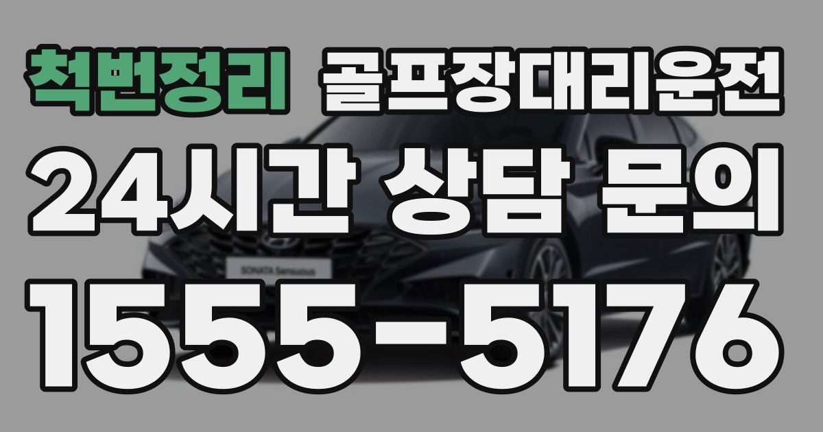 골프장대리운전 서비스