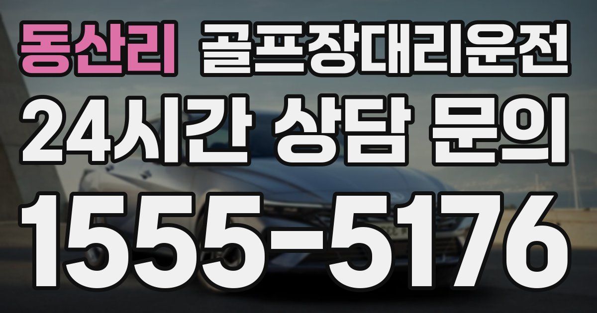 골프장대리운전 서비스