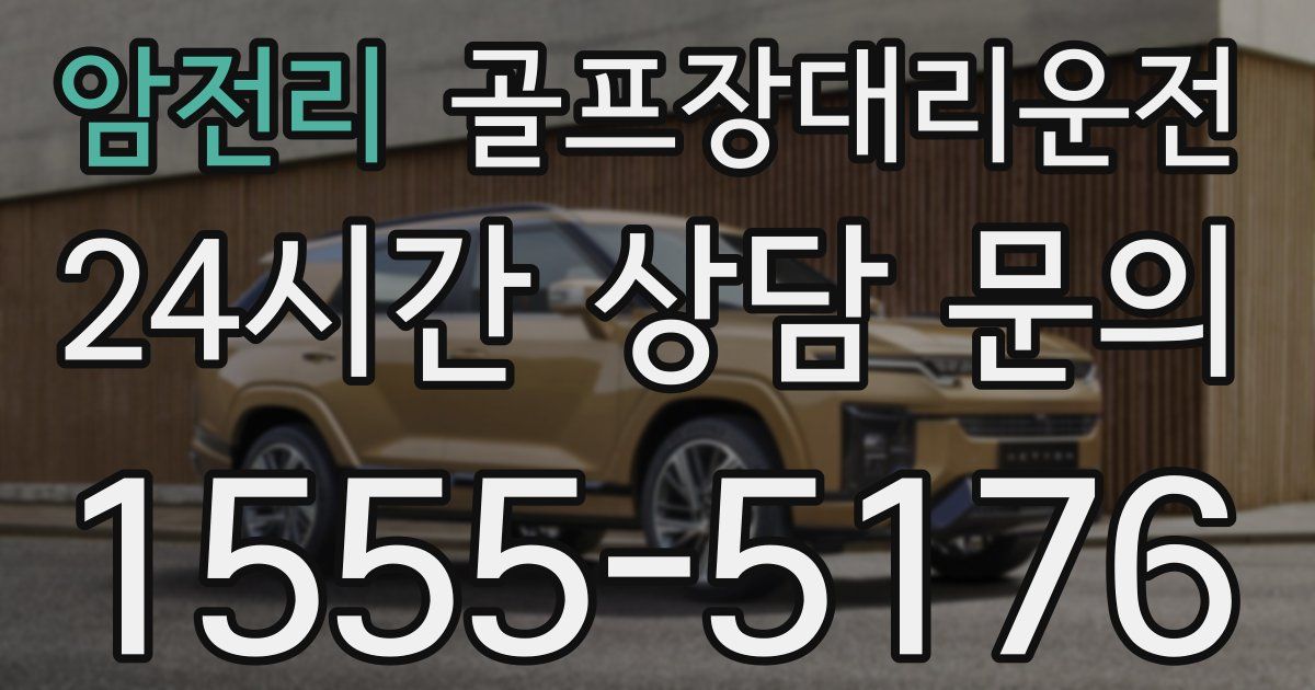 골프장대리운전 서비스