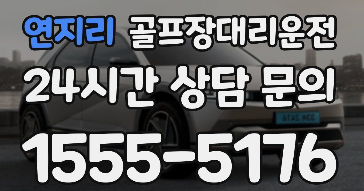 골프장대리운전 서비스