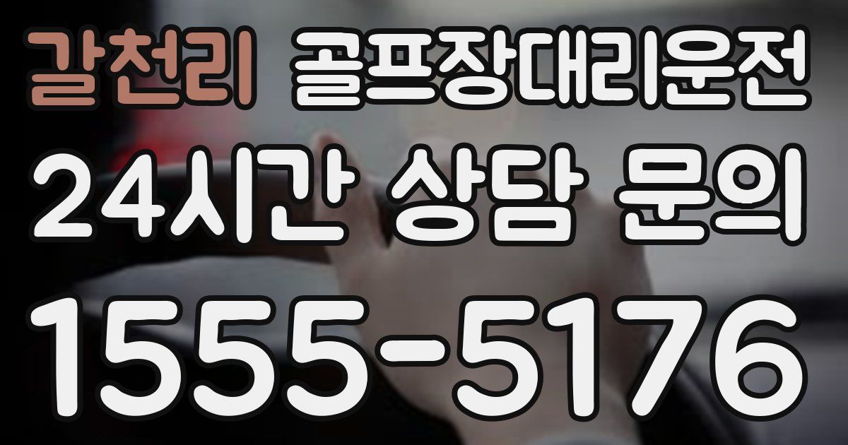 골프장대리운전 서비스