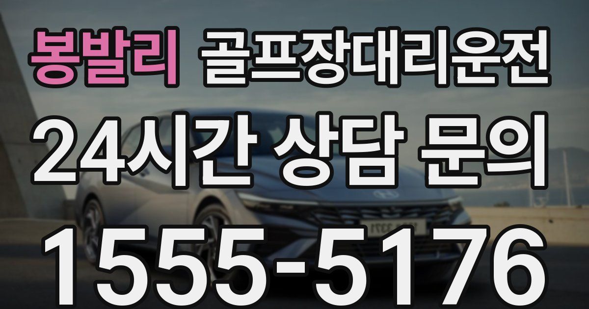 골프장대리운전 서비스