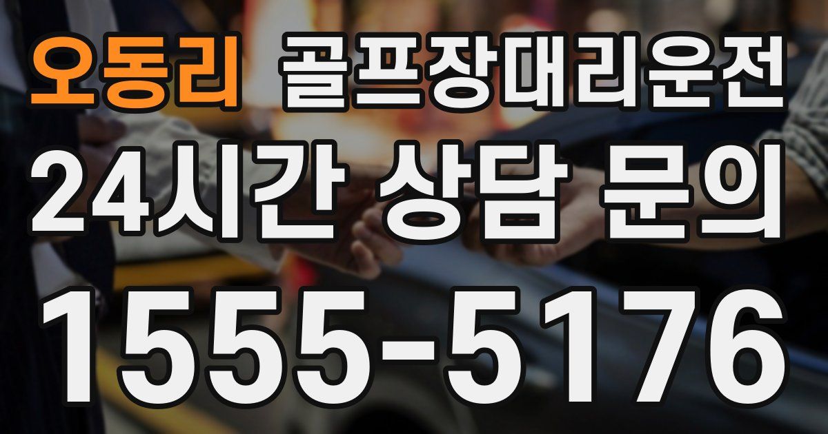 골프장대리운전 서비스