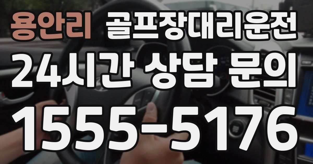 골프장대리운전 서비스