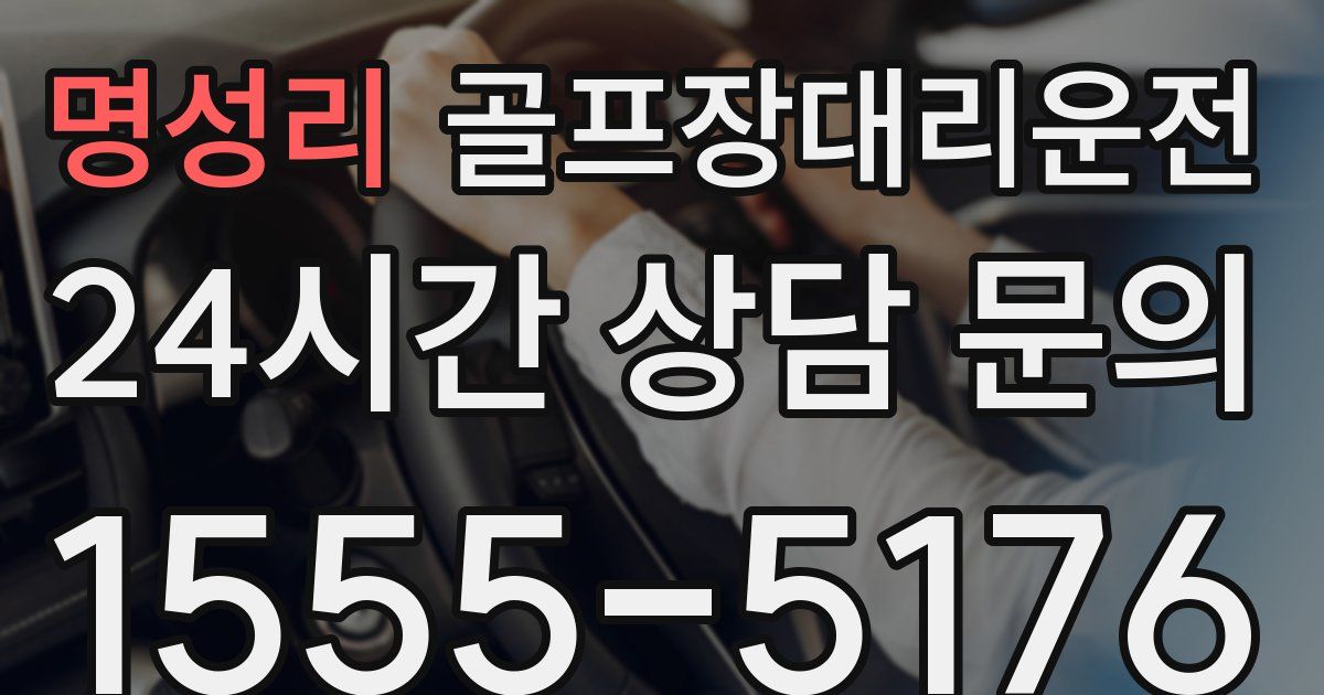 골프장대리운전 서비스