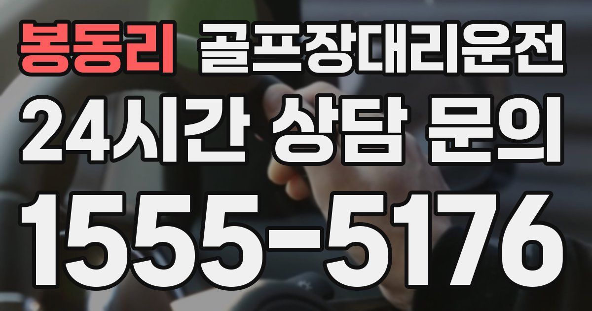 골프장대리운전 서비스