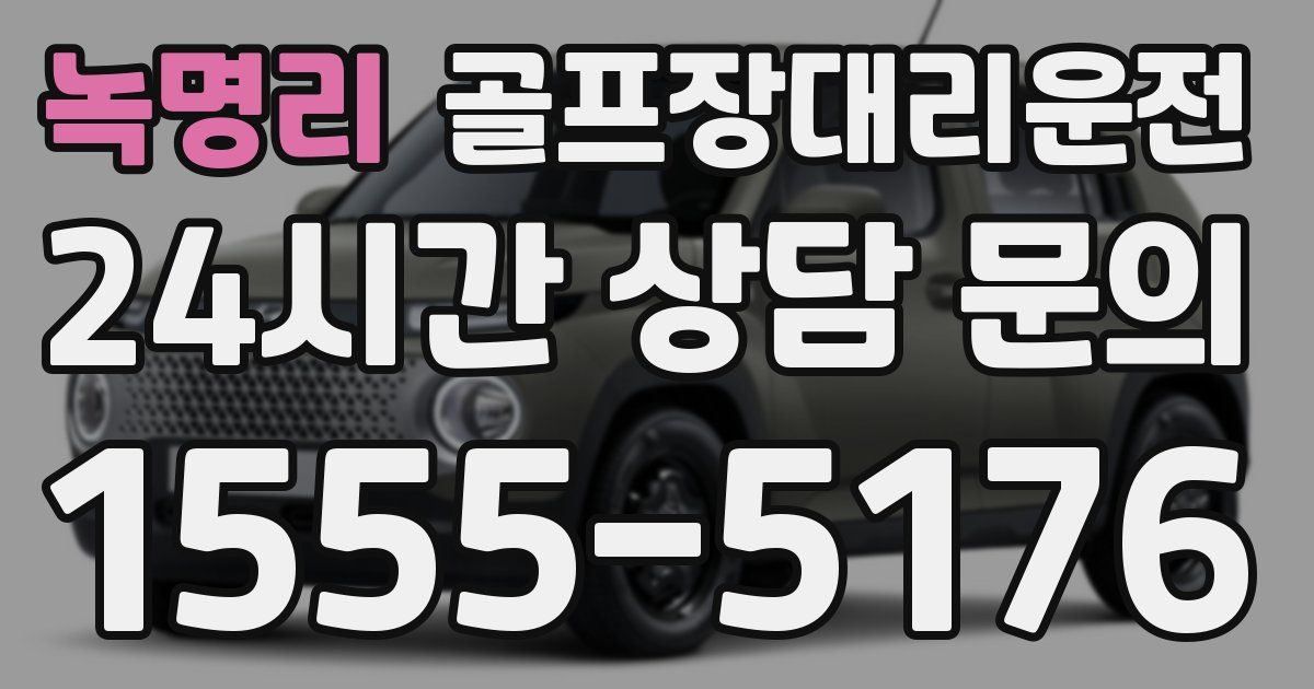 골프장대리운전 서비스