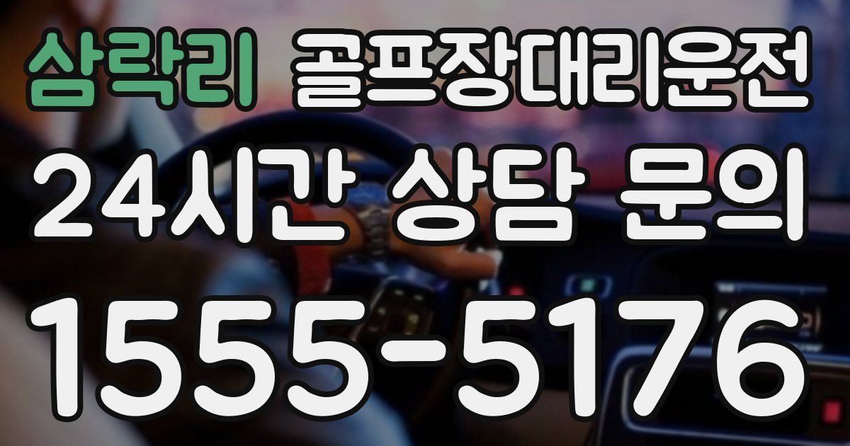 골프장대리운전 서비스