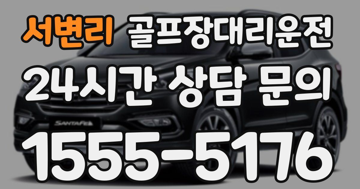 골프장대리운전 서비스