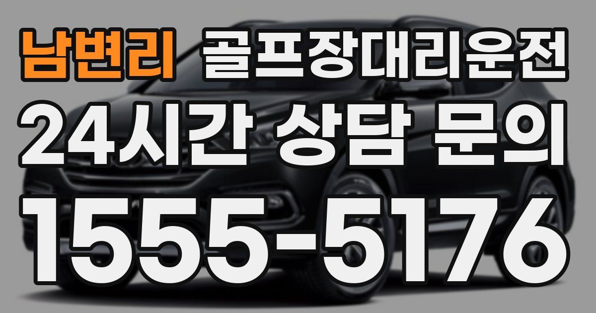 골프장대리운전 서비스