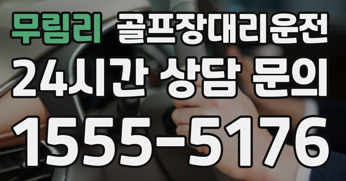 골프장대리운전 서비스