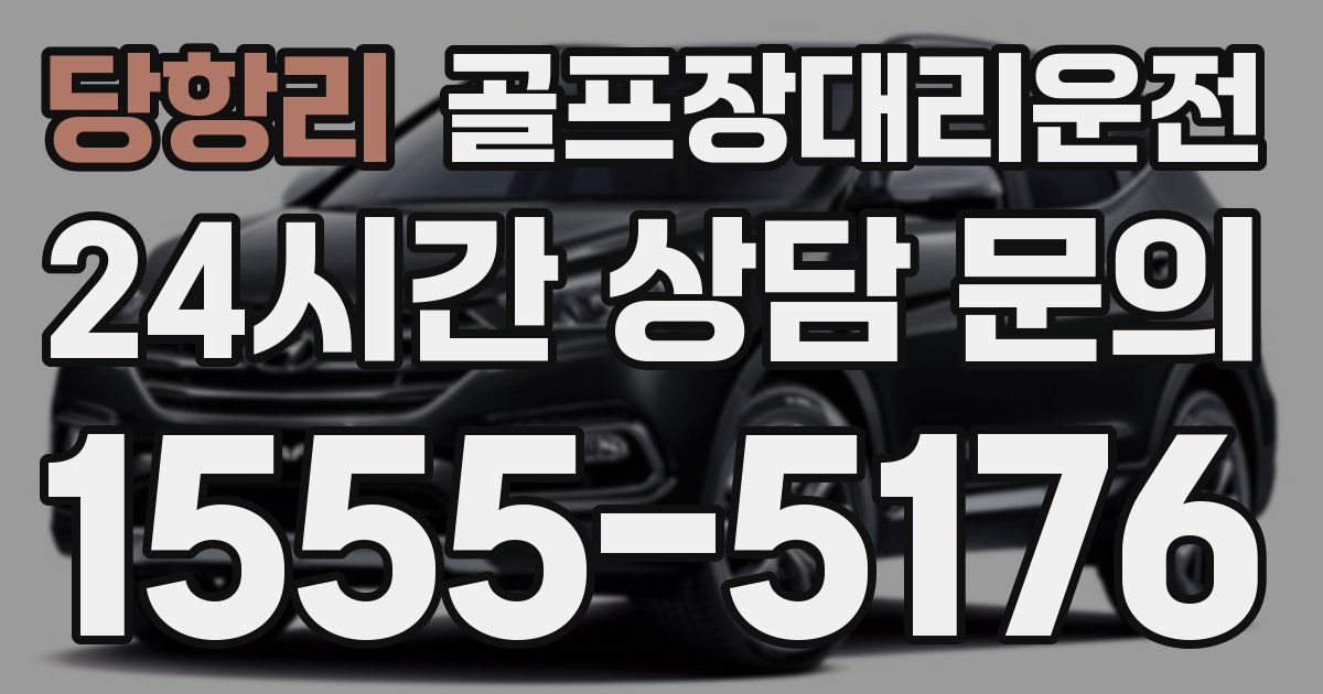 골프장대리운전 서비스