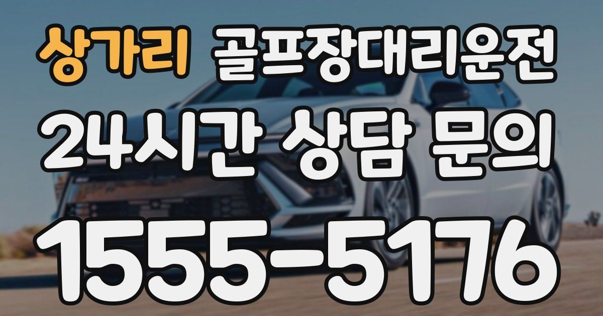 골프장대리운전 서비스