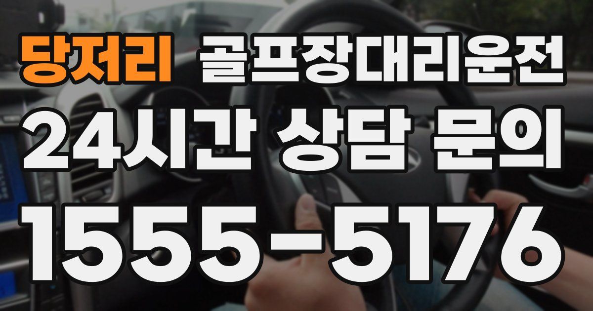 골프장대리운전 서비스