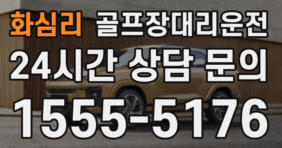 골프장대리운전 서비스