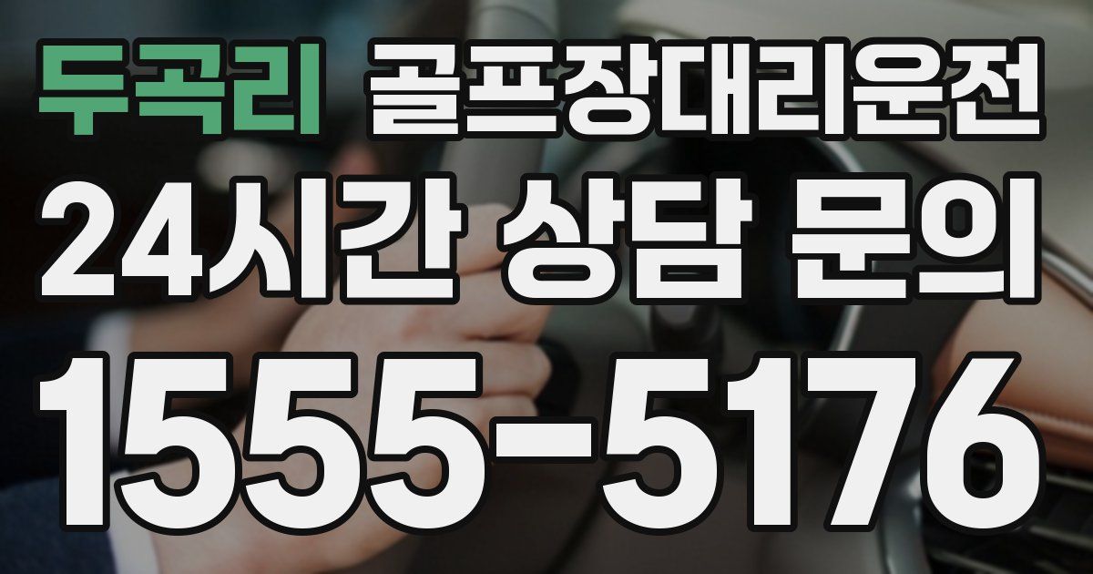 골프장대리운전 서비스