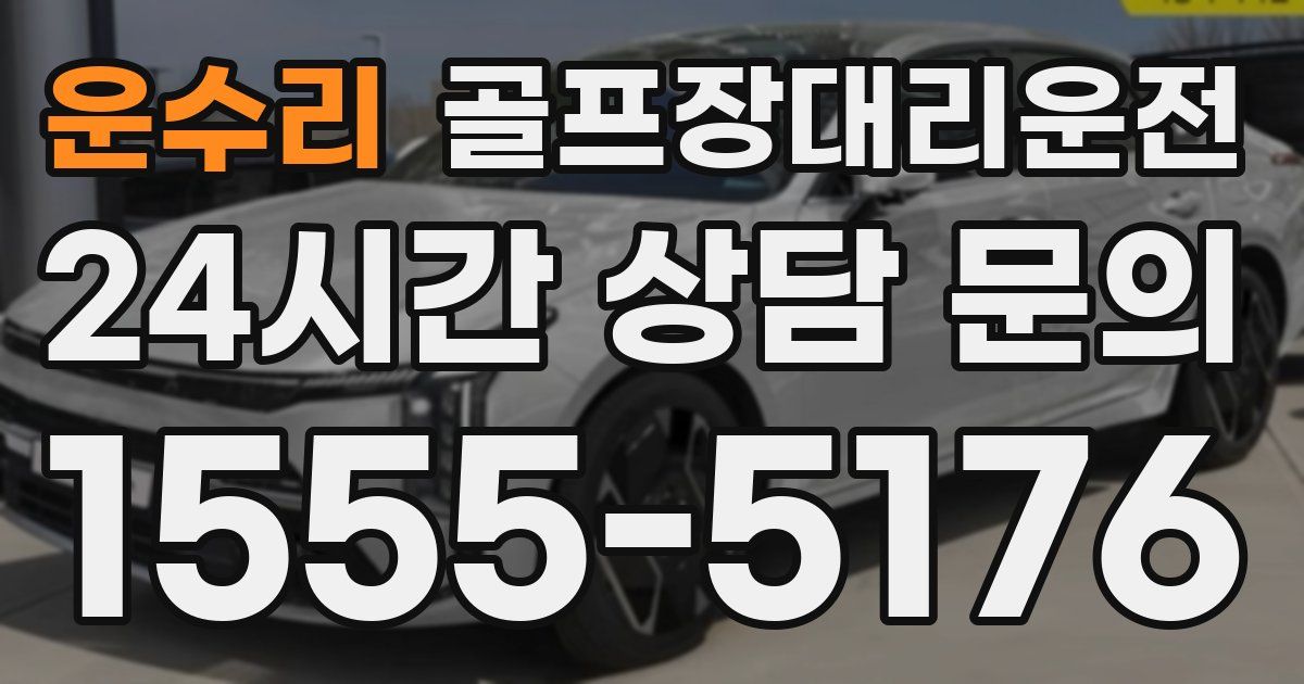 골프장대리운전 서비스