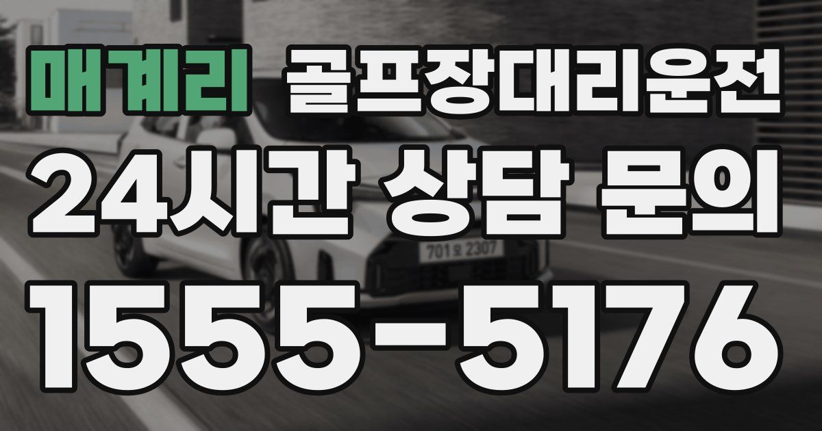 골프장대리운전 서비스