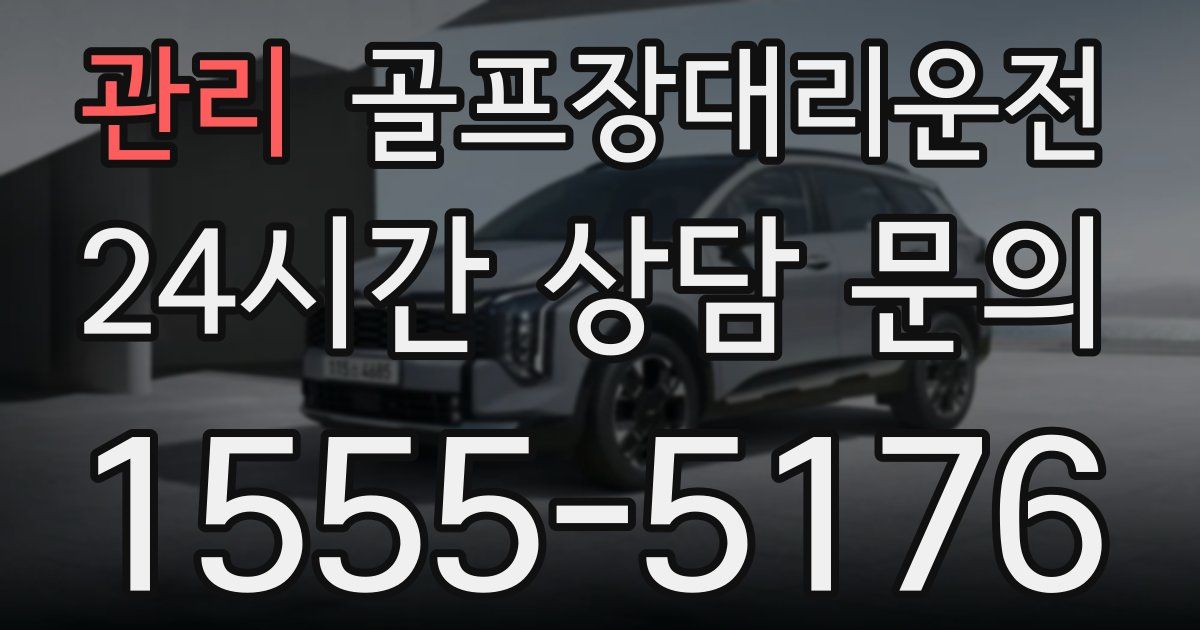 골프장대리운전 서비스