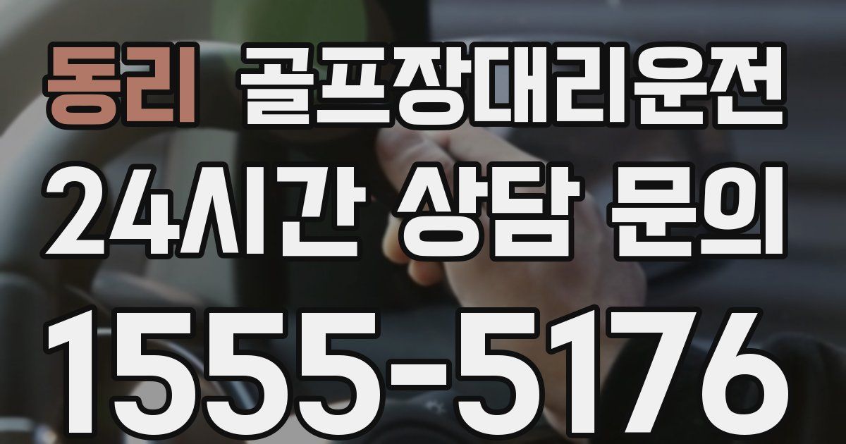 골프장대리운전 서비스