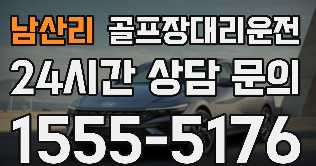 골프장대리운전 서비스