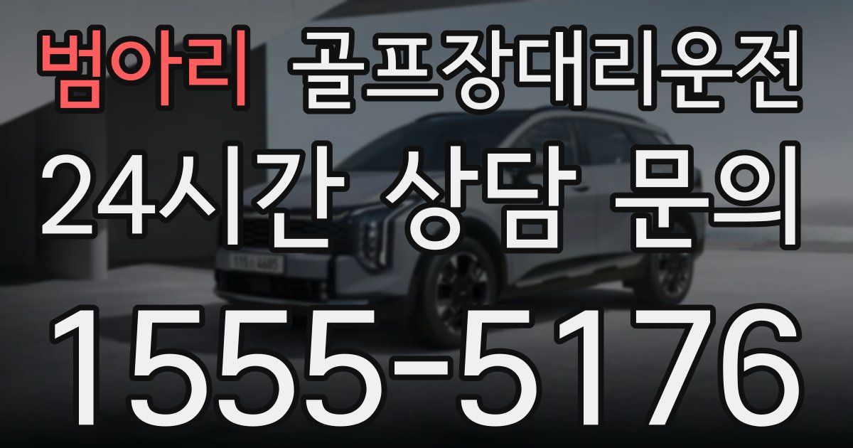 골프장대리운전 서비스