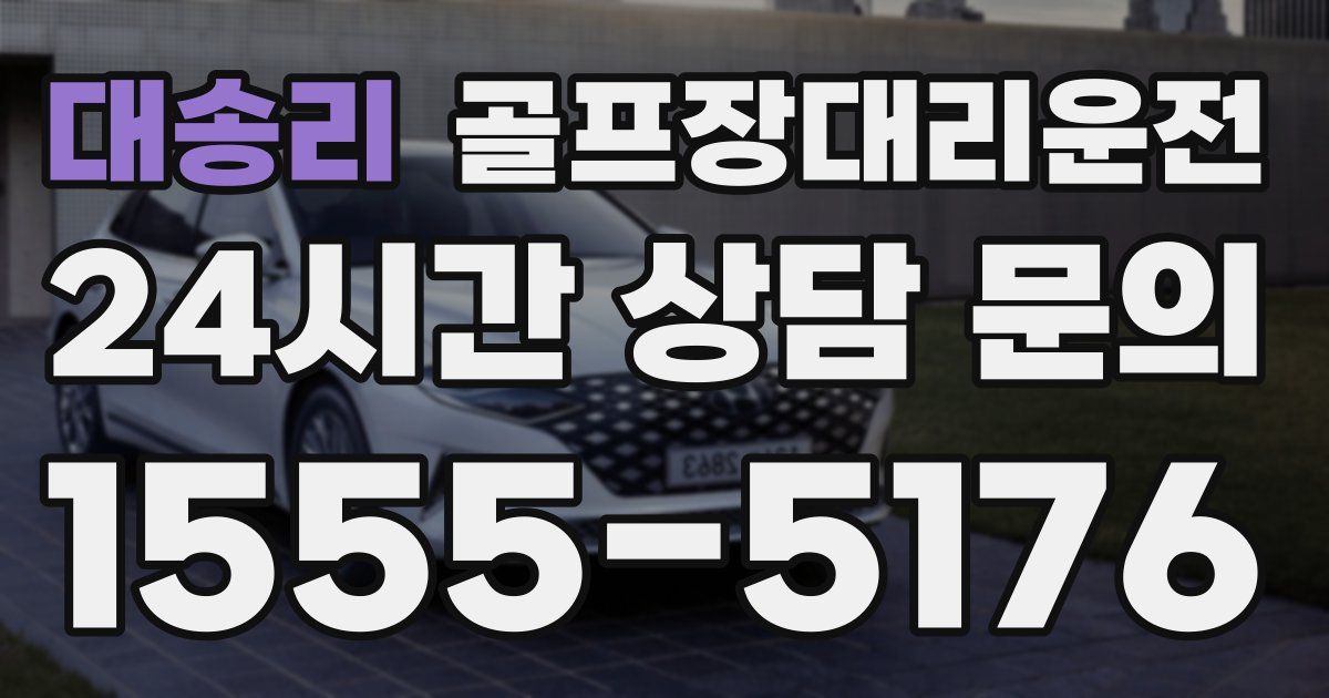 골프장대리운전 서비스